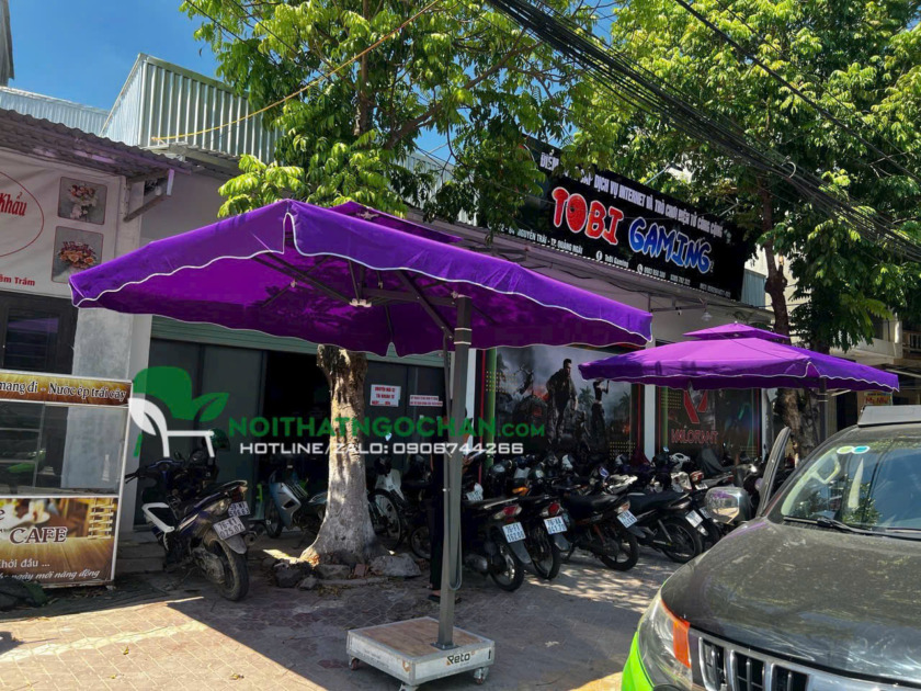 DÙ LỆCH TÂM VUÔNG KHUNG KIM LOẠI - Hình ảnh 7