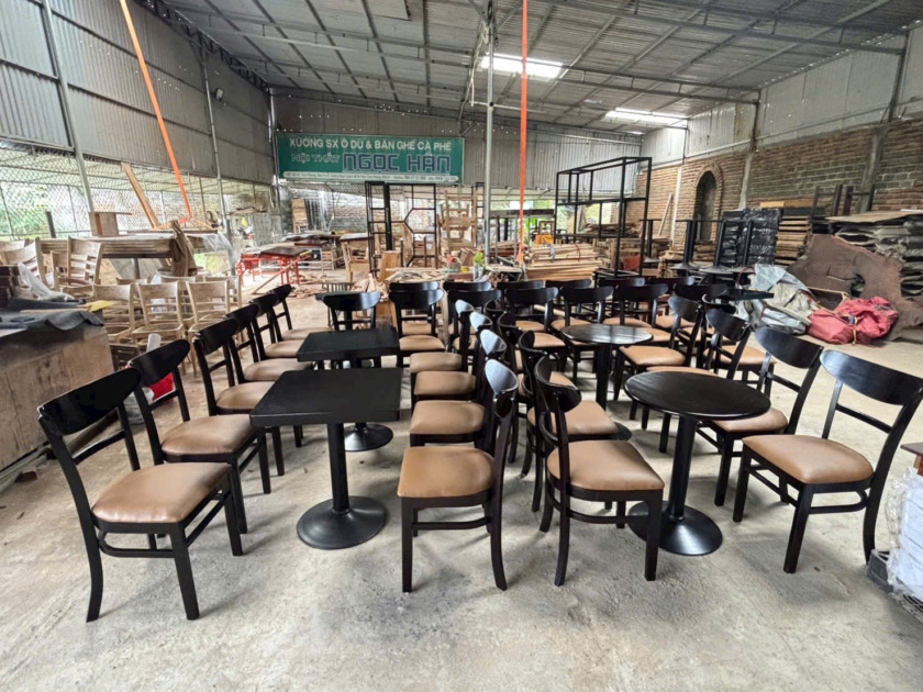 HÌNH ẢNH XƯỞNG SẢN XUẤT BÀN GHẾ CAFE – NHÀ HÀNG – VĂN PHÒNG NGỌC HÂN - Hình ảnh 4