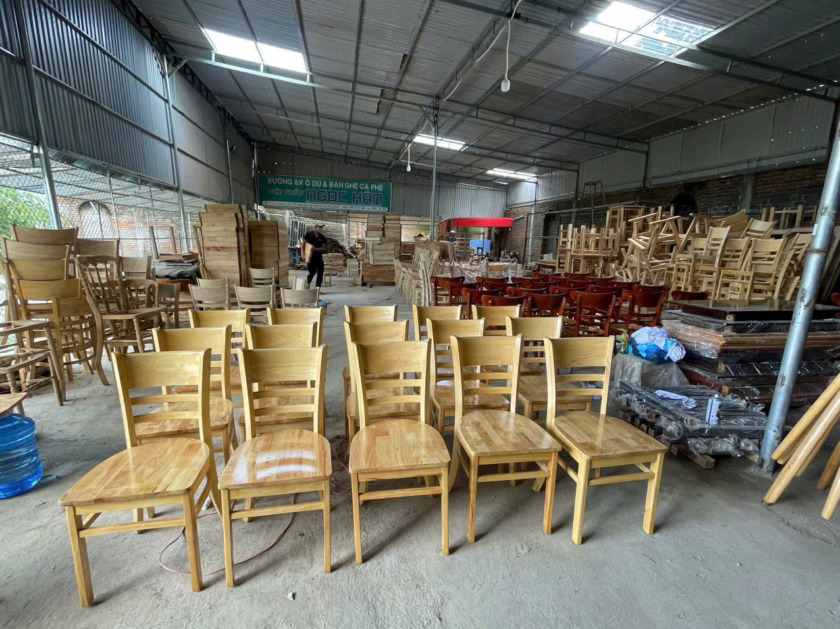 HÌNH ẢNH XƯỞNG SẢN XUẤT BÀN GHẾ CAFE – NHÀ HÀNG – VĂN PHÒNG NGỌC HÂN - Hình ảnh 7
