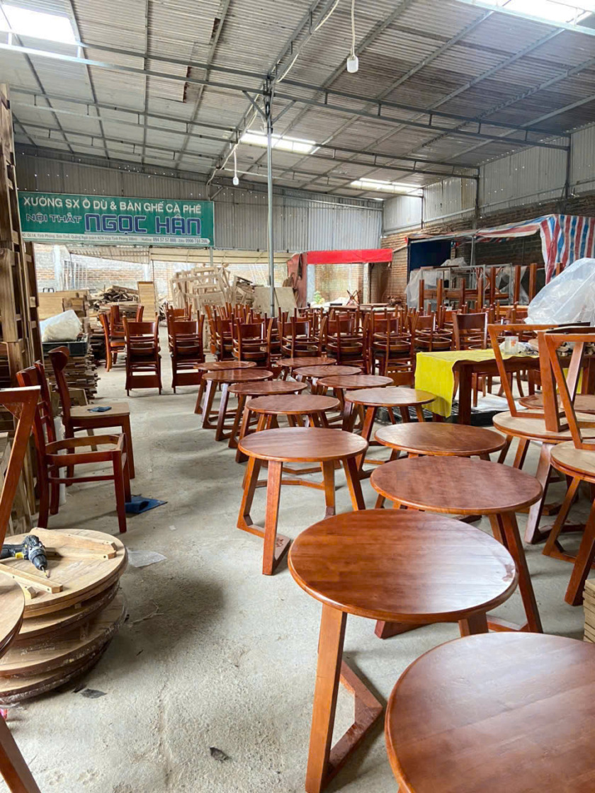 HÌNH ẢNH XƯỞNG SẢN XUẤT BÀN GHẾ CAFE – NHÀ HÀNG – VĂN PHÒNG NGỌC HÂN - Hình ảnh 19