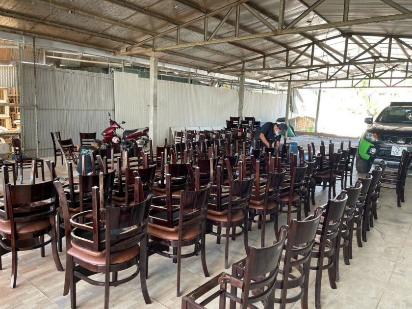 HÌNH ẢNH XƯỞNG SẢN XUẤT BÀN GHẾ CAFE – NHÀ HÀNG – VĂN PHÒNG NGỌC HÂN - Hình ảnh 35