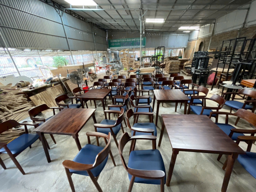 HÌNH ẢNH XƯỞNG SẢN XUẤT BÀN GHẾ CAFE – NHÀ HÀNG – VĂN PHÒNG NGỌC HÂN - Hình ảnh 28