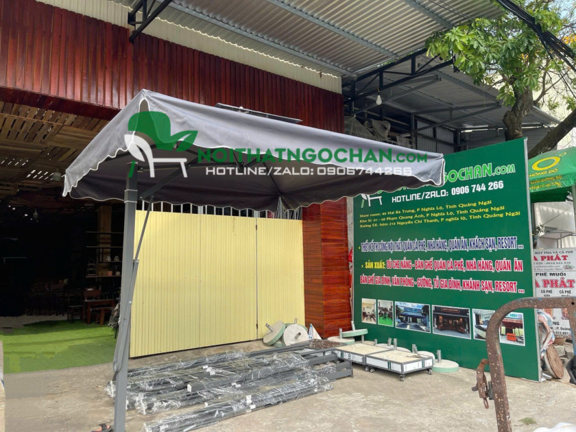 DÙ LỆCH TÂM VUÔNG KHUNG KIM LOẠI - Hình ảnh 11
